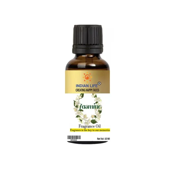 "Indianlife Jasmine Fragrance Oil Bottle – Sweet Floral Aroma for Soaps, Candles & Diffusers"