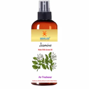 Indianlife jasmine room freshener with fresh jasmine flowers and a peaceful